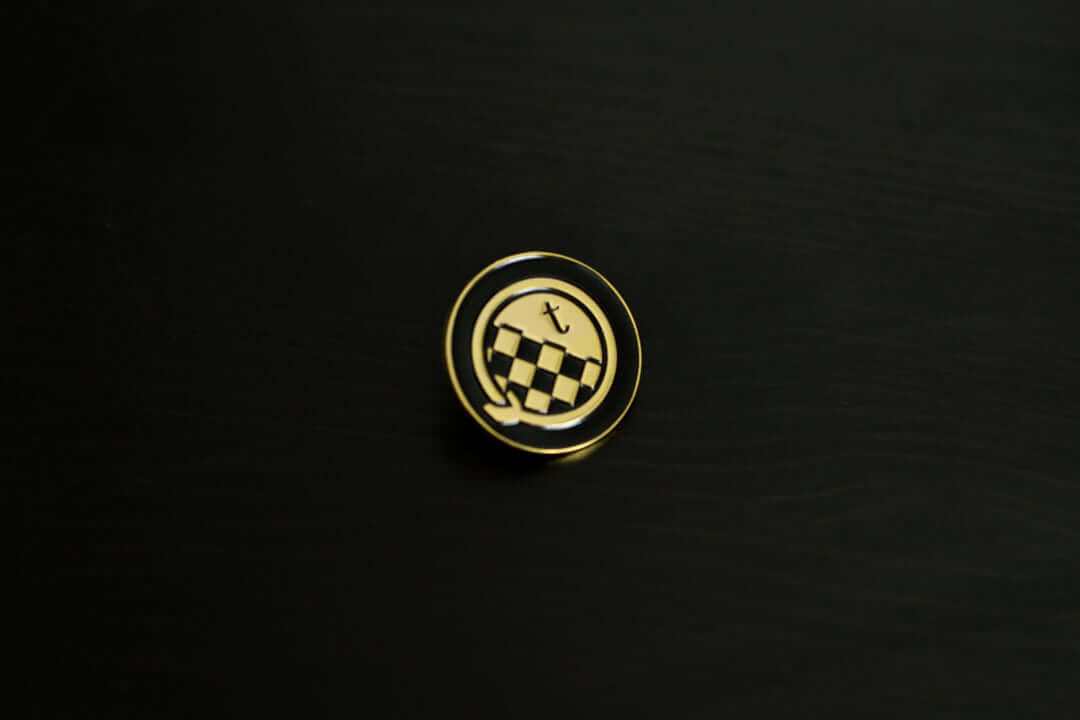 Then Seal Soft Enamel Pin - Black and Gold