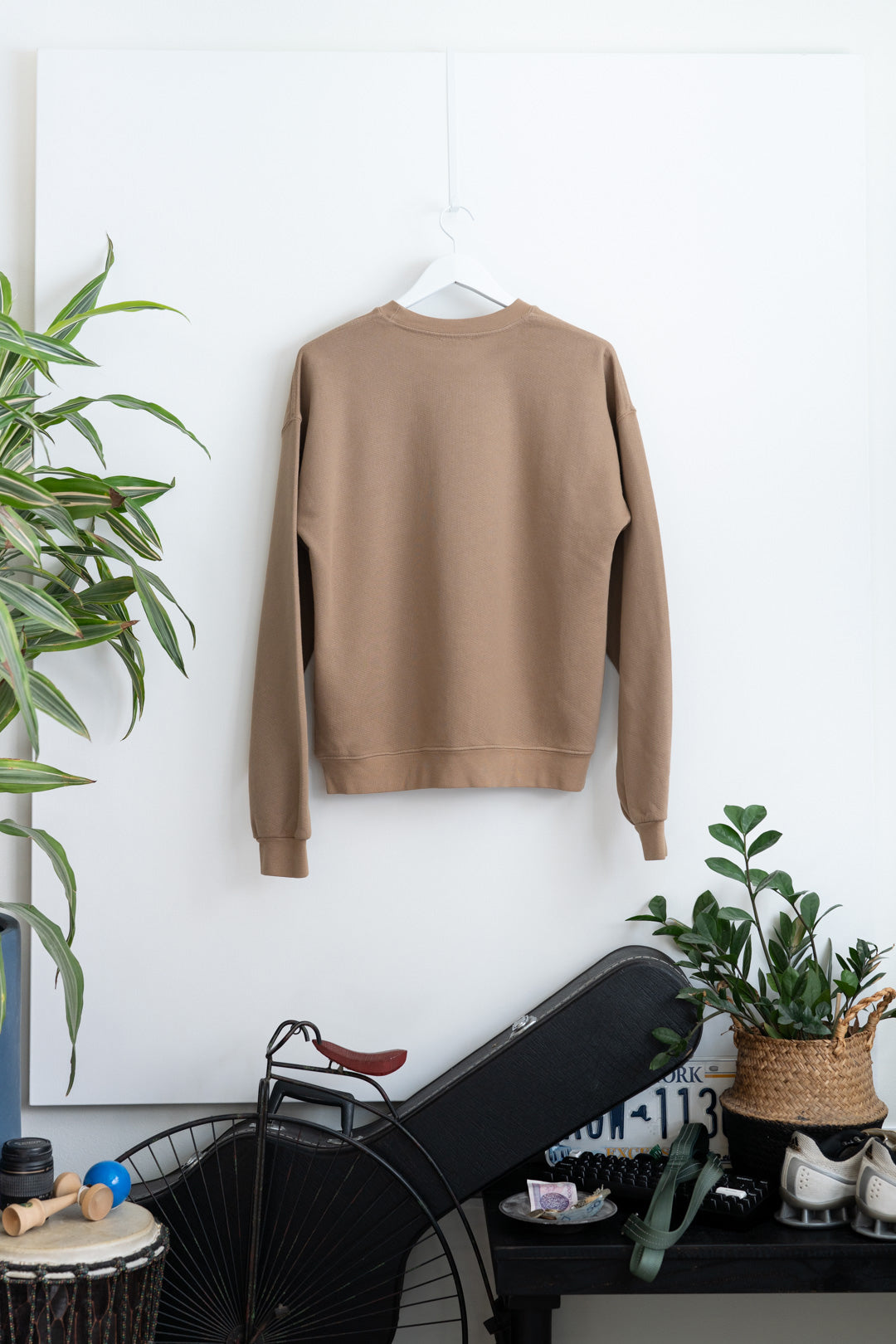 Principle Sweatshirt - Then Logo Embroidered - Brown