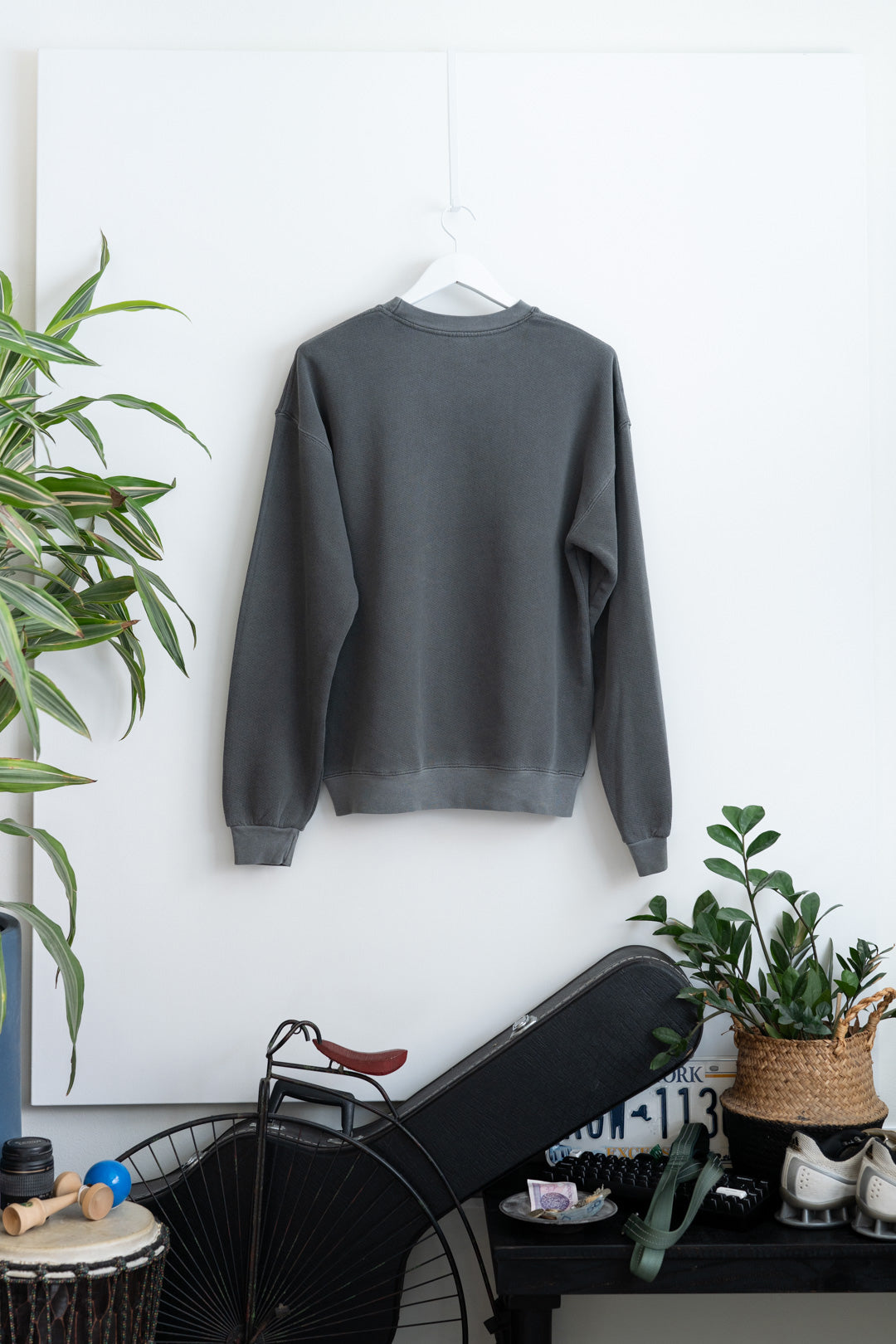 Principle Sweatshirt - Then Logo Embroidered - Grey