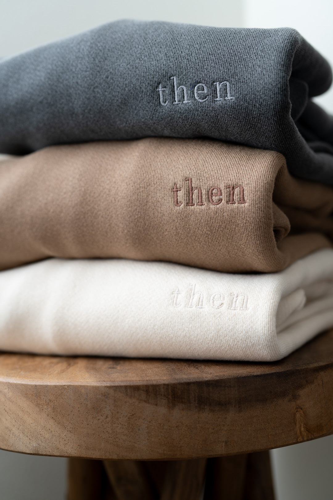 Principle Sweatshirt - Then Logo Embroidered - Grey