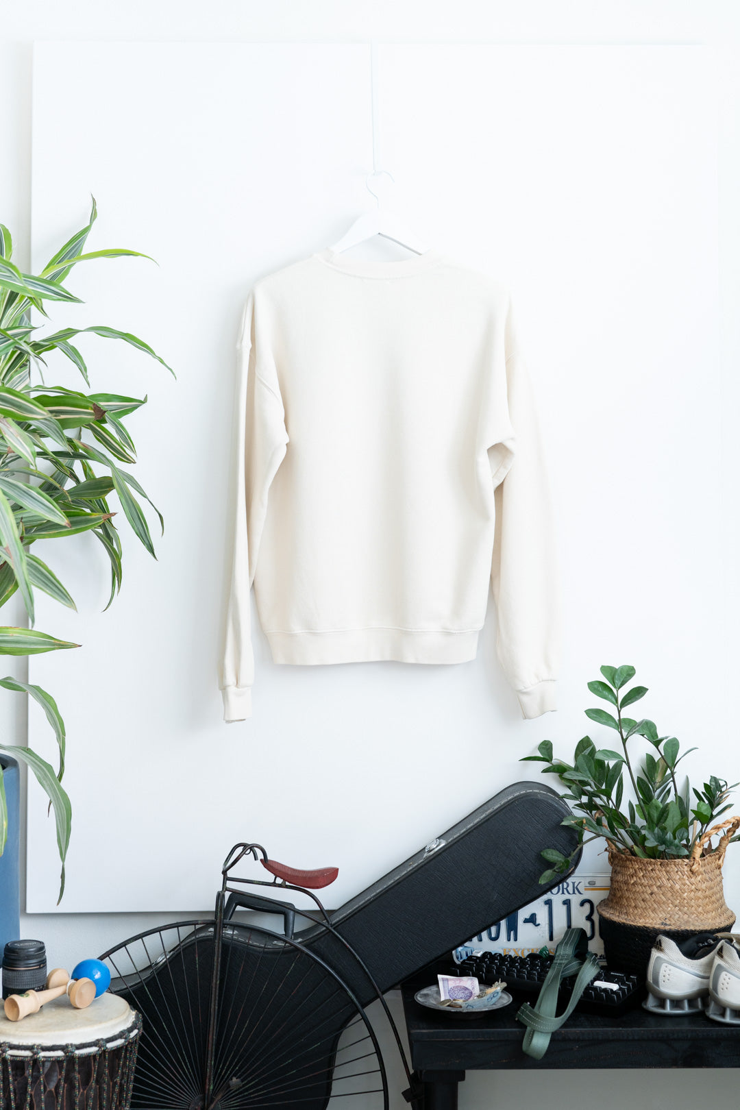 Principle Sweatshirt - Then Logo Embroidered - Off-white