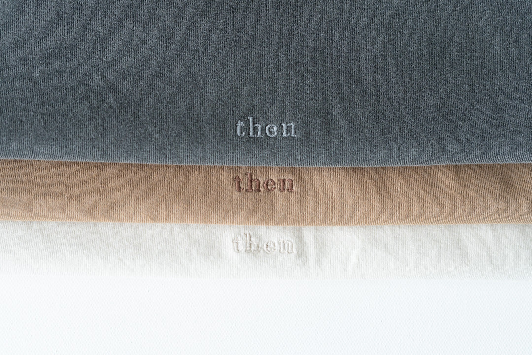 Principle Tee - Drop Shoulder - Then Logo Embroidered - Brown